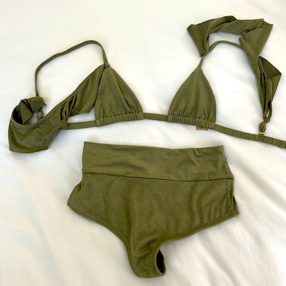 Montce Other - Montce green suede bikini